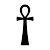 Black Ankh Icon Vinyl Car Decal Sticker – Waterproof & UV-Resistant 4.0"