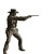 Cowboy Shooting Revolver Vinyl Car Decal Sticker – Waterproof & UV-Resistant 4.0"