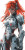 Anime Redhead Mecha Combat Vinyl Car Decal Sticker – Waterproof & UV-Resistant 4.0"