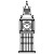 Big Ben Icon Outlined Vinyl Car Decal Sticker – Waterproof & UV-Resistant 4.0"