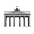 Brandenburg Gate Illustration Vinyl Car Decal Sticker – Waterproof & UV-Resistant 4.0"