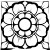 Bw Architectural Rosette Rose Vinyl Car Decal Sticker – Waterproof & UV-Resistant 4.0"