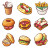 Delicious Food Cartoon Vinyl Car Decal Sticker – Waterproof & UV-Resistant 4.0"