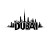 Dubai Skyline Logo Vinyl Car Decal Sticker – Waterproof & UV-Resistant 4.0"