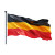 Germany Flag Hyper Realistic Vinyl Car Decal Sticker – Waterproof & UV-Resistant 4.0"