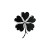 Minimalist 3Leaf Clover Logo Vinyl Car Decal Sticker – Waterproof & UV-Resistant 4.0"