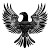 Roman Eagle Transparent Vinyl Car Decal Sticker – Waterproof & UV-Resistant 4.0"
