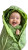 Smiling Baby Cabbage Leaves Vinyl Car Decal Sticker – Waterproof & UV-Resistant 4.0"