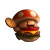 Toad Mario Koomba Burger Vinyl Car Decal Sticker – Waterproof & UV-Resistant 4.0"