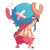 Tony Chopper Chibi Vector Vinyl Car Decal Sticker – Waterproof & UV-Resistant 4.0"