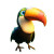 Toucan Colorful Beak Jungle Vinyl Car Decal Sticker – Waterproof & UV-Resistant 4.0"
