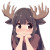 Tsundere Moose Kawaii Vinyl Car Decal Sticker – Waterproof & UV-Resistant 4.0"