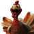 Turkey Singing Happy Thanksgiving Vinyl Car Decal Sticker – Waterproof & UV-Resistant 4.0"