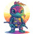 Vaporwave Sunset Ninja Turtle Vinyl Car Decal Sticker – Waterproof & UV-Resistant 4.0"