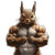 Villain Alpha Squirrel Bodybuilder Vinyl Car Decal Sticker – Waterproof & UV-Resistant 4.0"