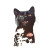 Vintage Black Cat Smiling Vinyl Car Decal Sticker – Waterproof & UV-Resistant 4.0"