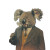 Vintage Koala Gentleman Bar Vinyl Car Decal Sticker – Waterproof & UV-Resistant 4.0"