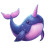 Whale Unicorn Icon Vinyl Car Decal Sticker – Waterproof & UV-Resistant 4.0"