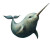 Whimsical Narwhal Painterly Vinyl Car Decal Sticker – Waterproof & UV-Resistant 4.0"