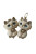 Wool Bead Cat Earrings Vinyl Car Decal Sticker – Waterproof & UV-Resistant 4.0"