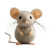 Wool Felt Mouse Vinyl Car Decal Sticker – Waterproof & UV-Resistant 4.0"