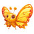 Yellow Orange Butterfly Cute Vinyl Car Decal Sticker – Waterproof & UV-Resistant 4.0"