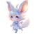 Zundamon Chibi Dynamic Pose Vinyl Car Decal Sticker – Waterproof & UV-Resistant 4.0"