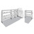 Weather Guard Van Storage System Kit 600-8410X Commercial Shelving Package; White