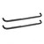 Westin Automotive Nerf Bar 23-4095 E-Series; With Step Pads; 3 Inch Round Bent; Powder Coated; Black; Mild Steel; Without End Caps; Rocker Panel Mount