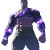 Galaxy-Skinned Bodybuilder Vinyl Car Decal Sticker – Waterproof & UV-Resistant 8"