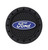 Plasticolor Beverage Coaster 000651R01 Round With Ford Logo; Black PVC; Without Coaster Holder; Set Of 2