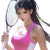 Sporty Chinese Girl Vinyl Car Decal Sticker – Waterproof & UV-Resistant 8"
