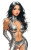 Silver Metallic Bodysuit Vinyl Car Decal Sticker – Waterproof & UV-Resistant 8"