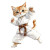 Karate Cat Kick Vinyl Car Decal Sticker – Waterproof & UV-Resistant 8"