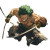 Zoro'S Epic Strike Vinyl Car Decal Sticker – Waterproof & UV-Resistant 8"