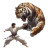 Jiu Jitsu Vs Tiger Vinyl Car Decal Sticker – Waterproof & UV-Resistant 8"