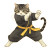 Kung Fu Cats V2 Vinyl Car Decal Sticker – Waterproof & UV-Resistant 8"
