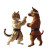 Karate Cat Teaches Vinyl Car Decal Sticker – Waterproof & UV-Resistant 8"