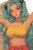 90S Anime Woman V4 Vinyl Car Decal Sticker – Waterproof & UV-Resistant 8"