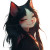 Anime Furry Cat Lady Vinyl Car Decal Sticker – Waterproof & UV-Resistant 8"