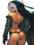 Cyberpunk Pale Woman V2 Vinyl Car Decal Sticker – Waterproof & UV-Resistant 8"