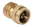 Flame King Propane Adapter Fitting AB227 Fits QCC1/Type 1 And POL Prest-O-Lite Connection; Brass