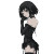 Goth Anime Girl V8 Vinyl Car Decal Sticker – Waterproof & UV-Resistant 8"