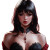 Modern Vampire Heiress Vinyl Car Decal Sticker – Waterproof & UV-Resistant 8"