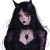Gothic Cat Girl V3 Vinyl Car Decal Sticker – Waterproof & UV-Resistant 8"
