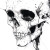 Skeleton Face Vinyl Car Decal Sticker – Waterproof & UV-Resistant 8"