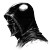 Black Hood Warrior Vinyl Car Decal Sticker – Waterproof & UV-Resistant 8"