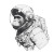 Monkey Astronaut Vinyl Car Decal Sticker – Waterproof & UV-Resistant 8"