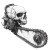 Crazy Skull Chainsaw Vinyl Car Decal Sticker – Waterproof & UV-Resistant 8"