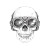 Steampunk Skull Aviator Vinyl Car Decal Sticker – Waterproof & UV-Resistant 8"